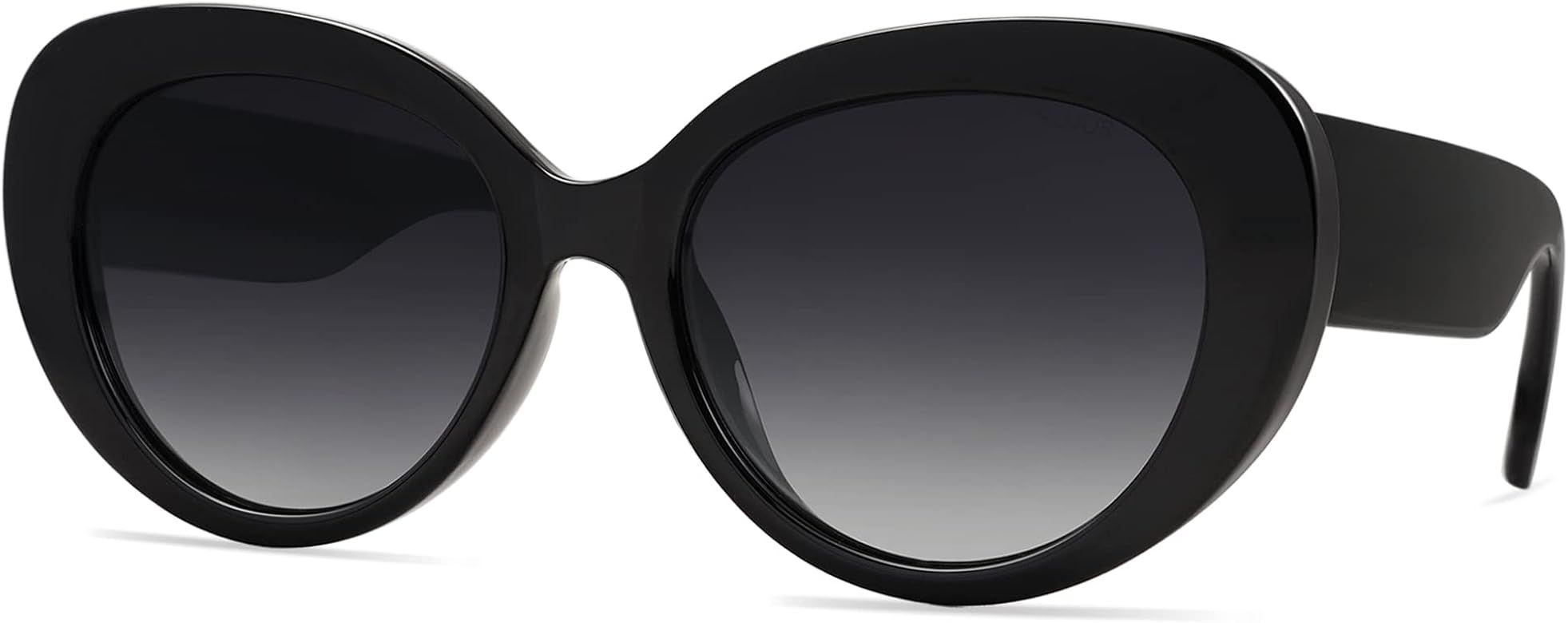 SOJOS Retro Cat Eye Polarized Sunglasses Womens Vintage Shades Trendy Designer Sun Glasses UV Protec | Amazon (US)