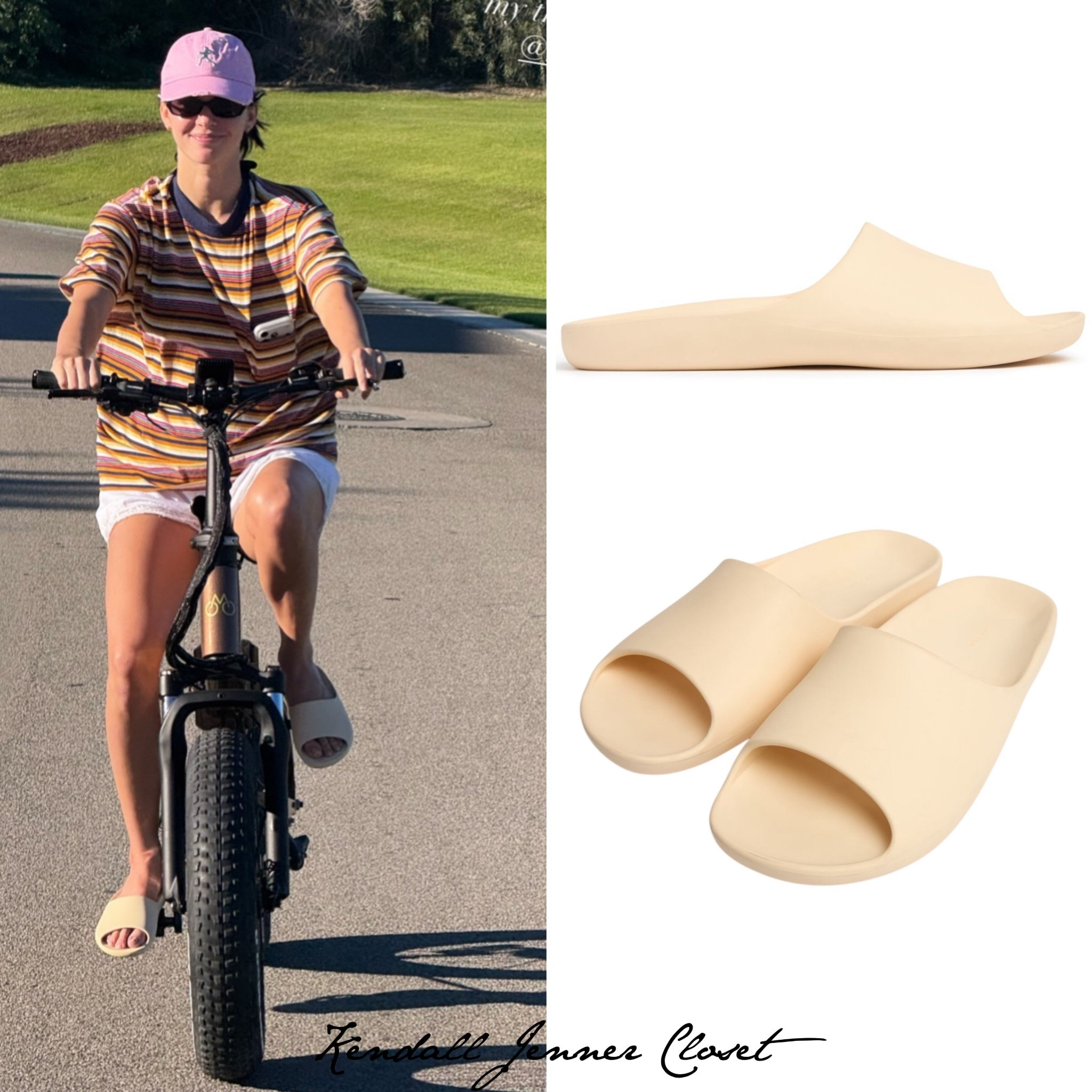 @KendallJenner via #KylieJenner’s Instagram story! 

#KendallJenner wears the #TheRow ‘Ama Slide’ in Toile ($620). 🍂

