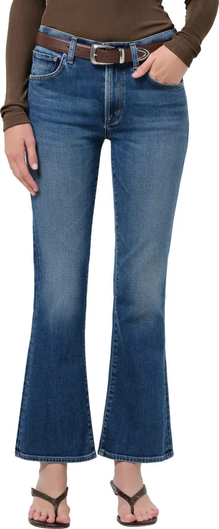 Goldie Mid Rise Kick Flare Jeans | Nordstrom