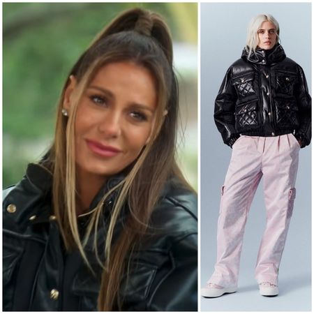 Dorit Kemsley’s Leather Quilted Puffer Coat is by Chanel (not available online)