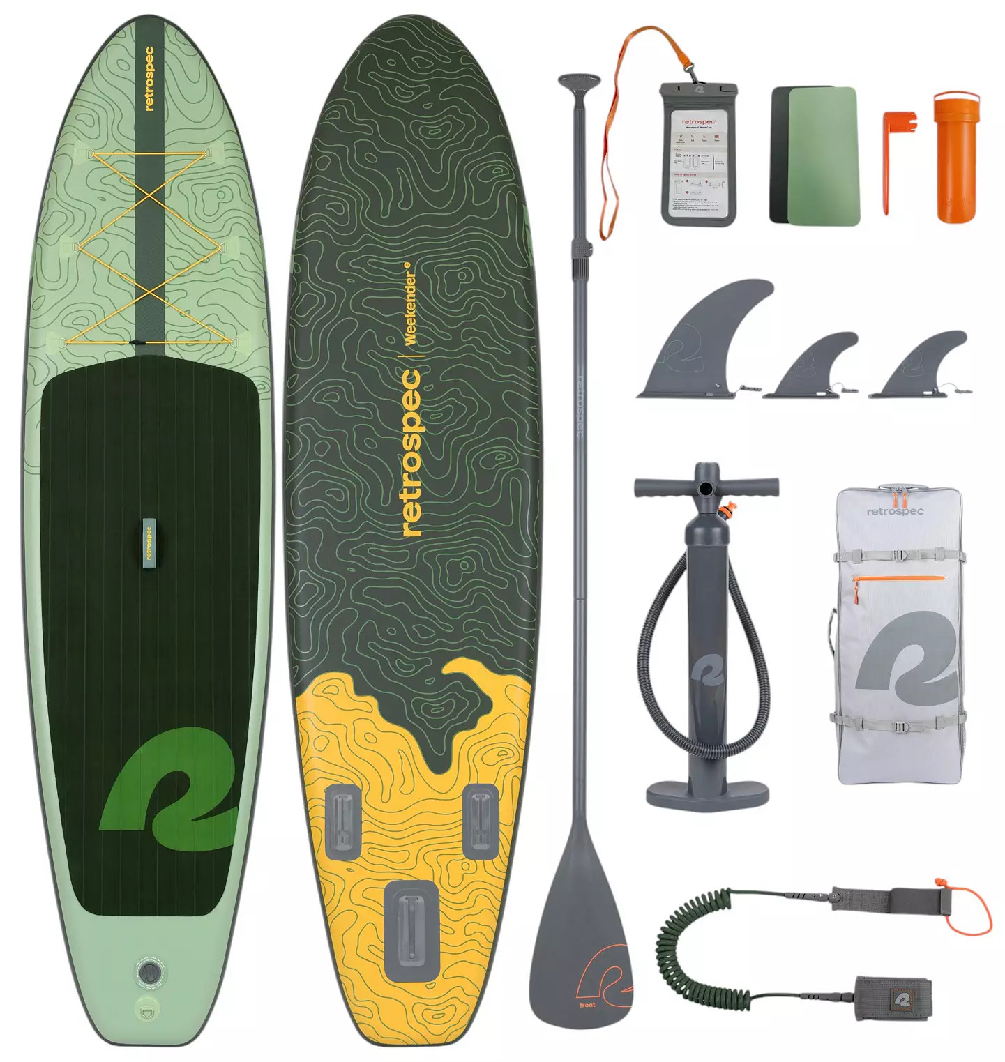Retrospec Weekender Inflatable Stand Up Paddle Board 10'6” | DICK'S Sporting Goods