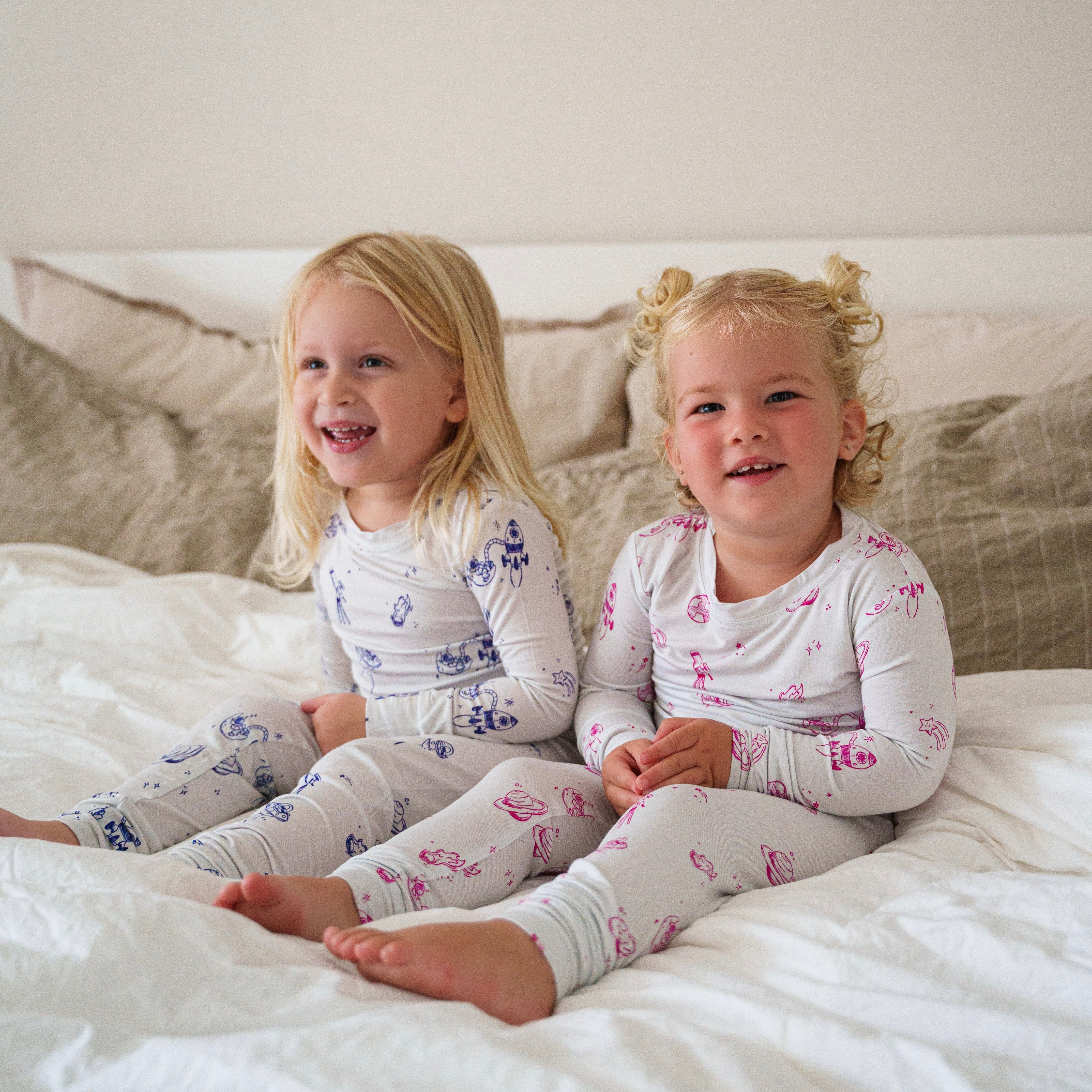 Space Bamboo Pajamas | Atlas Grey