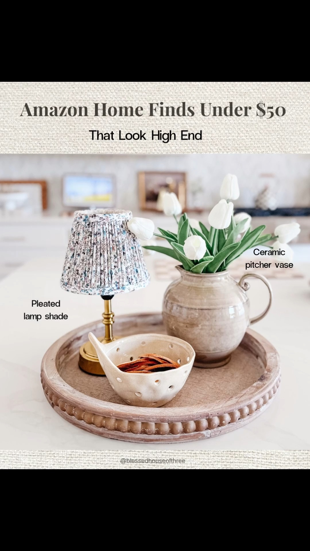 Amazon home finds under $50 that look high end and elevate your space without the high price tag. I’m loving these neutral, organic modern pieces for everyday styling—from this beaded tray and fluted bowl to the prettiest glass vase and lamp details that make your home feel curated and cozy. Cordless lamps are the easiest way to add coziness to a space  Perfect affordable decor finds if you’re refreshing your home for spring. Follow me on LTK for daily home decor, Amazon finds, and styling ideas.

#LTKSeasonal #LTKHome