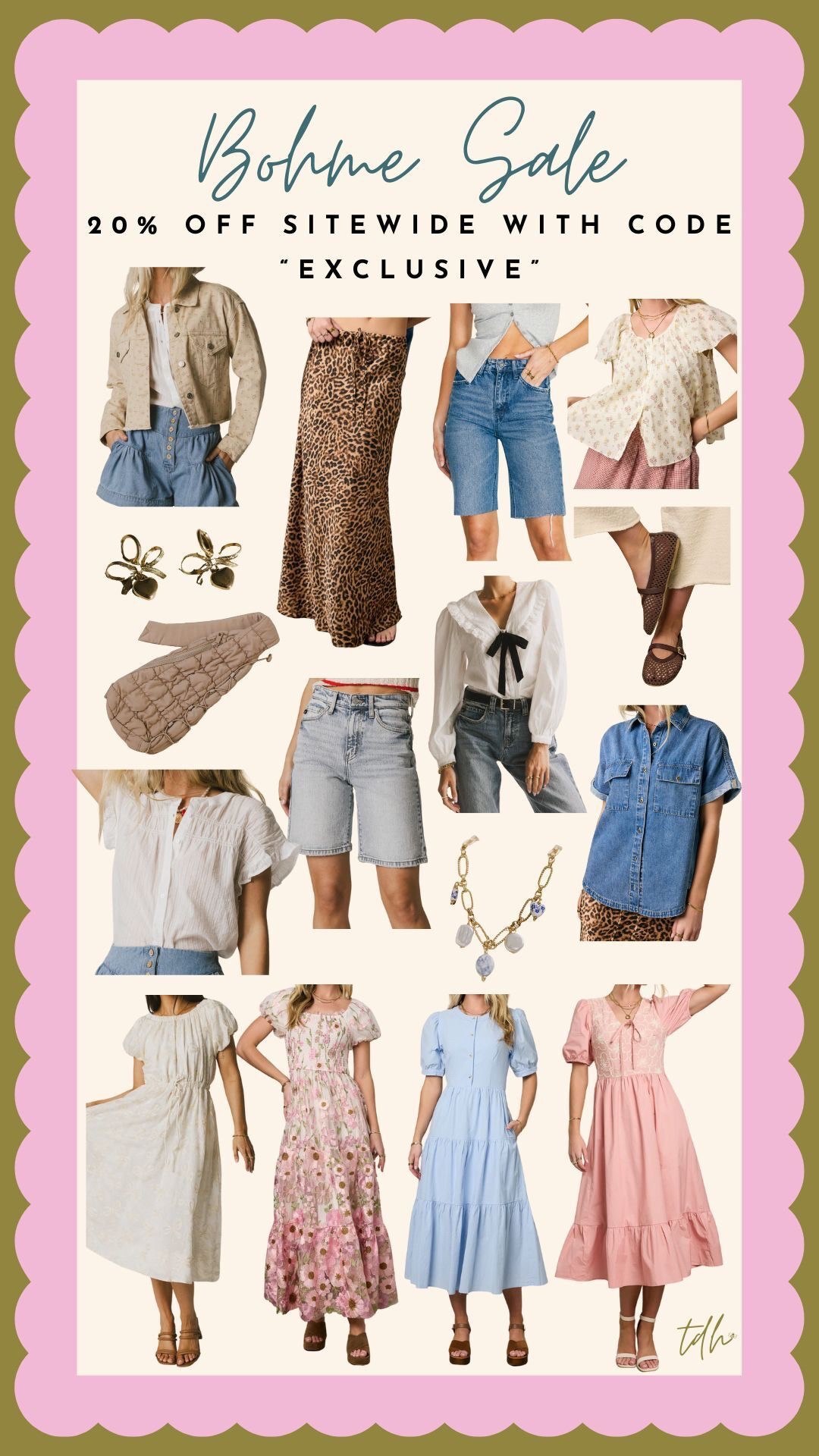 Böhme is having a huge 20% off sale! Use code “exclusive” to shop the sale early and snag the cutest items while they are still in stock! 🌸
#modestfashion #millenialmom #bohme #petitefashion #springfashion 

#LTKPetite #LTKSaleAlert #LTKFindsUnder100