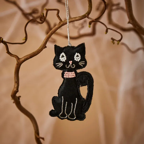 Beaded Cat Hanging Decoration | Dunelm (migrated)