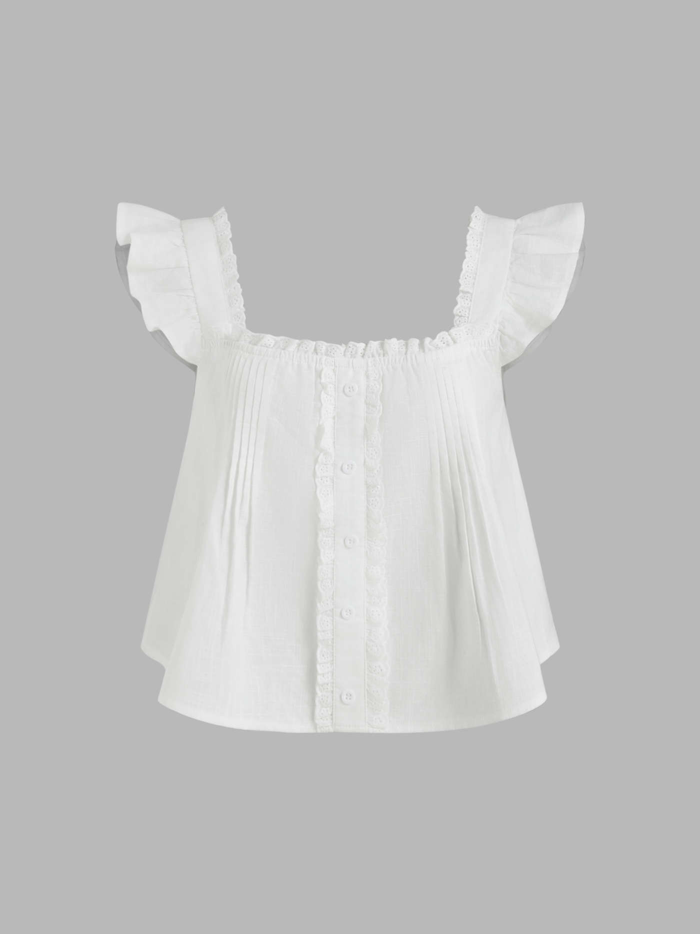 Two Way Off-shoulder & Square Neck Pleated Blouse | Cider