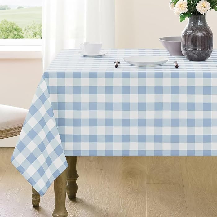 Checkered Tablecloth Rectangle Gingham Table Cloths Waterproof Wrinkle Free Buffalo Plaid Table C... | Amazon (US)