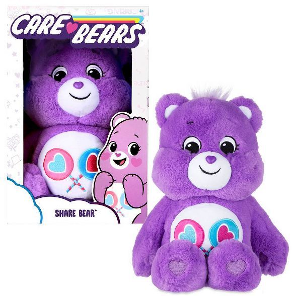 Care Bears Share Bear 14" Medium Plush Stuffed Animal | Target