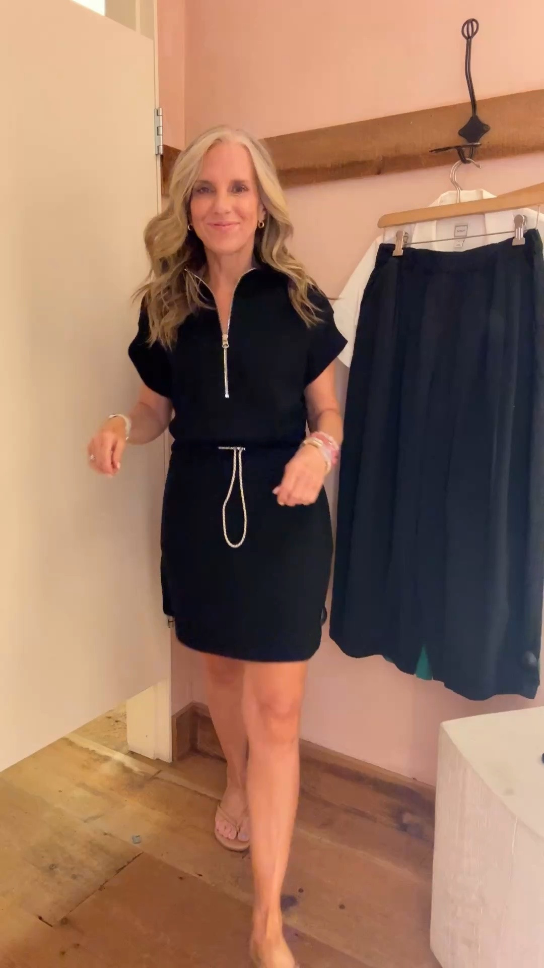 Anthropologie dress try on. Wearing XS when available. Black daisy strap is XS and still too big. Size down

#LTKdayinmylife #LTKootd #LTKOver40