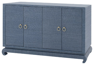 Meredith 4-Door Cabinet - Asian - Buffets And Sideboards - by Bungalow 5 | Houzz (US)