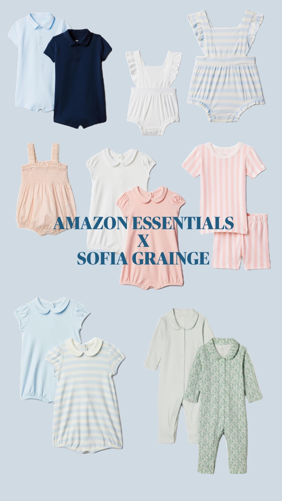 AMAZON ESSENTIALS x SOFIA GRAINGE COLLECTION


#LTKKids #LTKBaby #LTKFamily