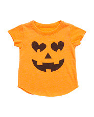 Girls Vintage Jersey Shirt Tail Pumpkin Tee | Marshalls