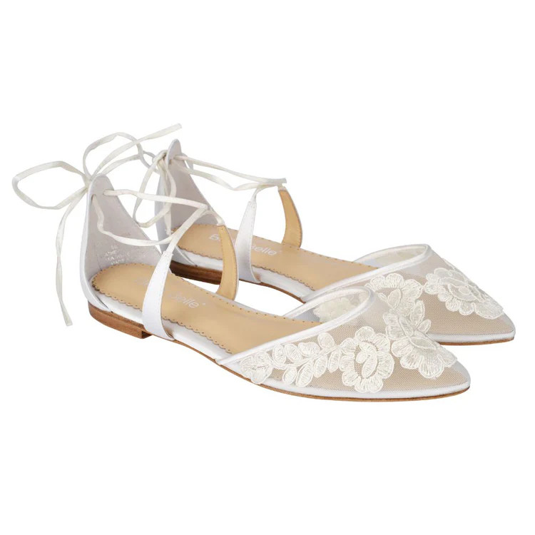 Lace Wedding Ballet Flats | Bella Belle Shoes