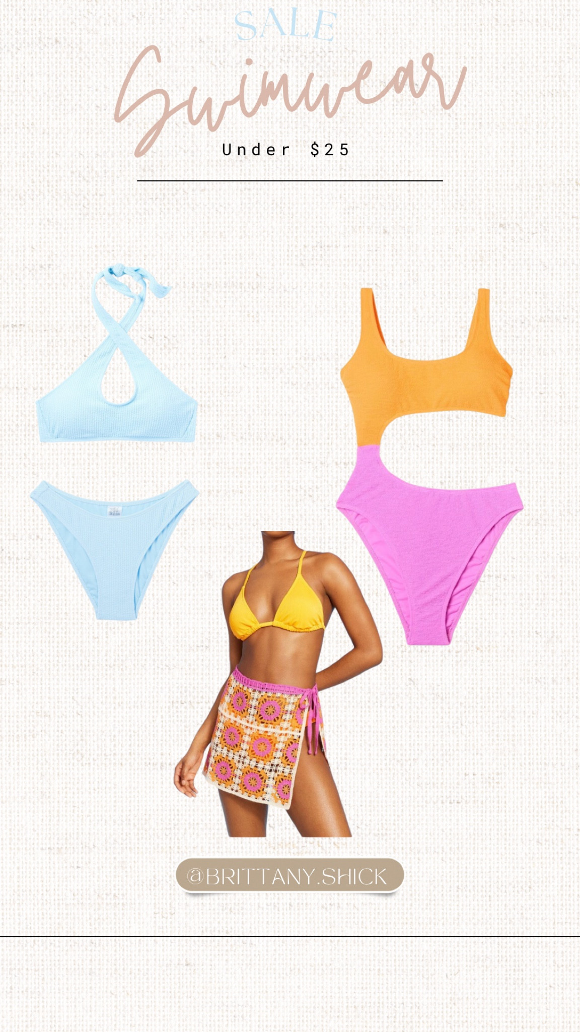 Target Swim Sale Monokini one piece bikini halter criss cross neon Hunza G dupe blue orange pink fuchsia crochet coverup

#LTKsalealert #LTKunder50 #LTKswim