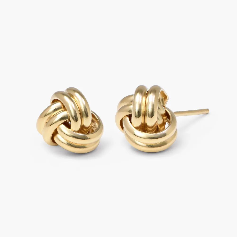 Forget Me Knot Earrings - Gold Plated | Oak & Luna (US)