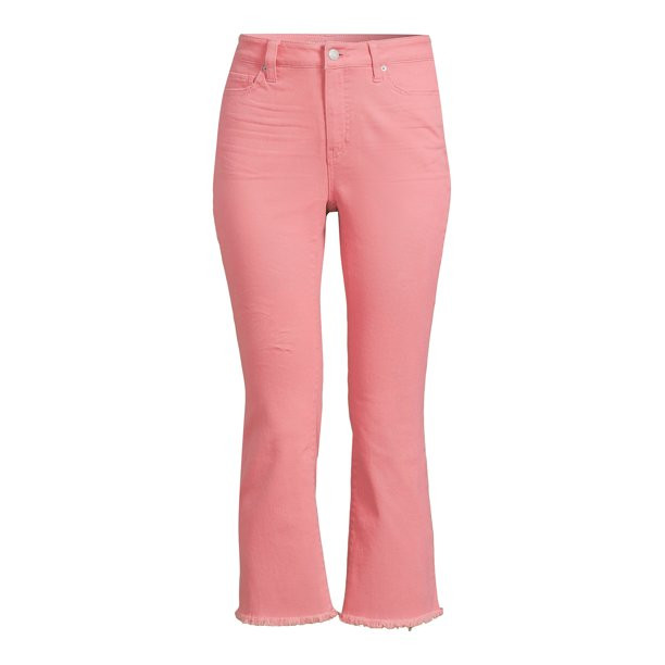 Time and Tru Women's Kick Boot Crop Jeans | Walmart (US)