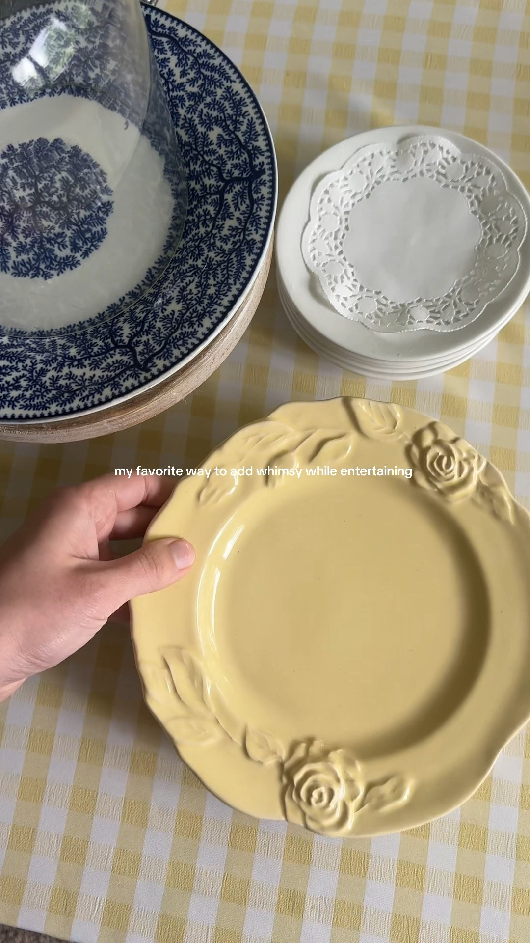 im a sucker for these butter yellow italian earthenwarel rose plates from @Anthropologie 

my fav way to add whimsy to hosting (and everyday !)

#LTKHome