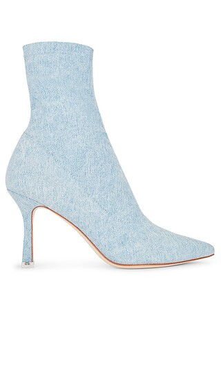 Akiyo Heeled Bootie in Denim | Revolve Clothing (Global)