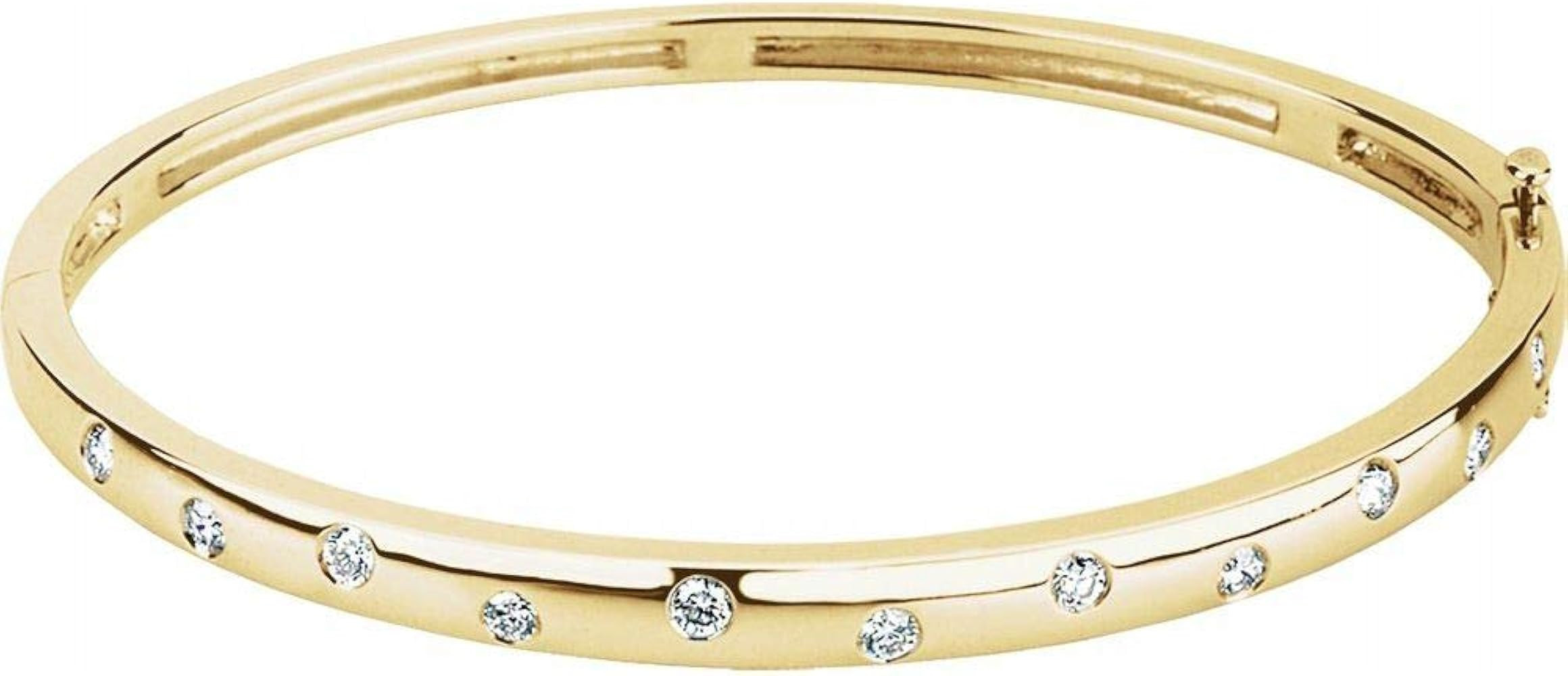 1/2 Cttw Diamond Bangle Bracelet (.50 Cttw) (Width = 2.8mm) | Amazon (US)