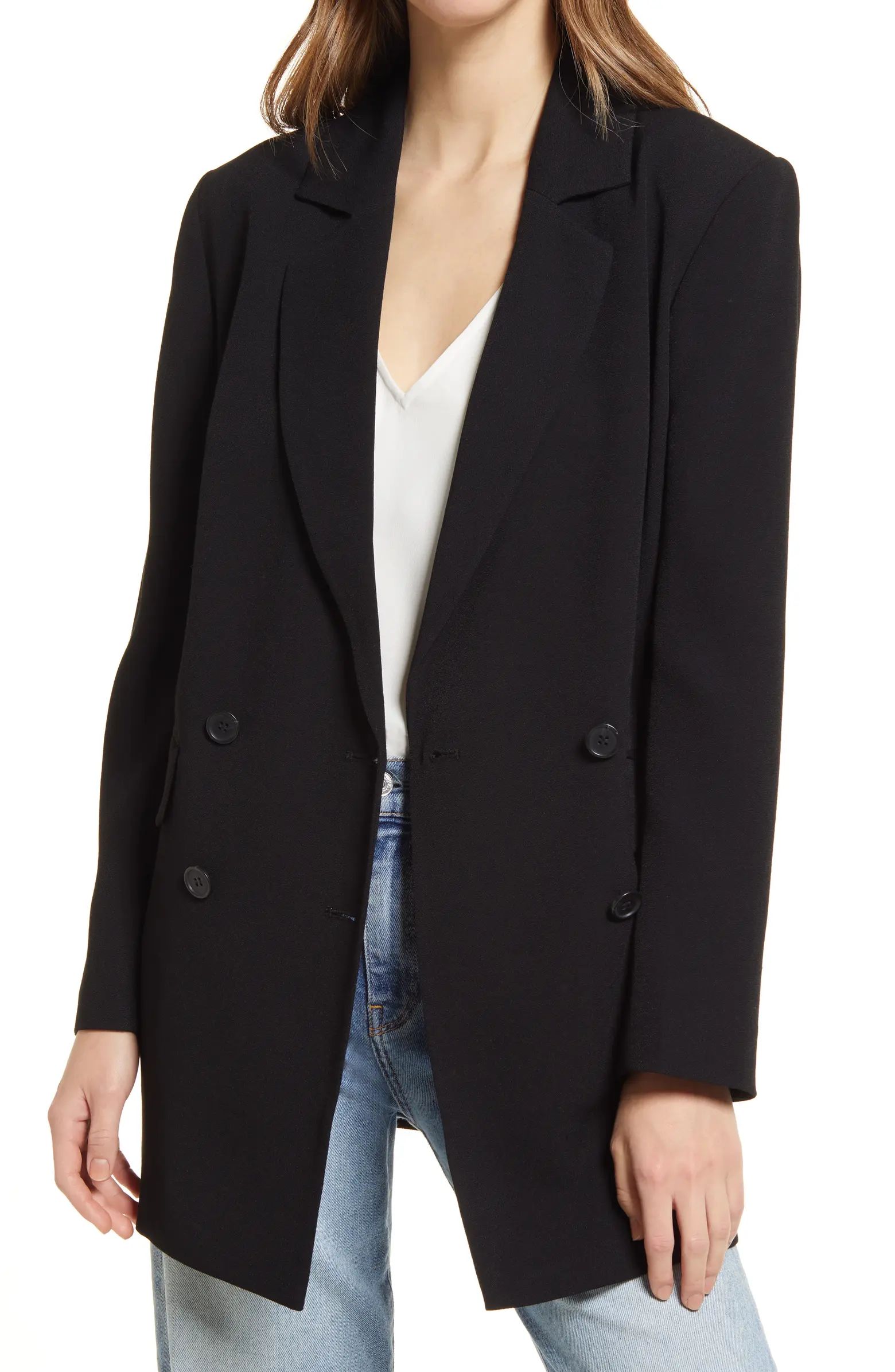 Halogen® Relaxed Double Breasted Blazer | Nordstrom | Nordstrom