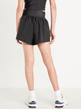 High-Waisted StretchTech Performance Shorts for Girls | Old Navy (US)
