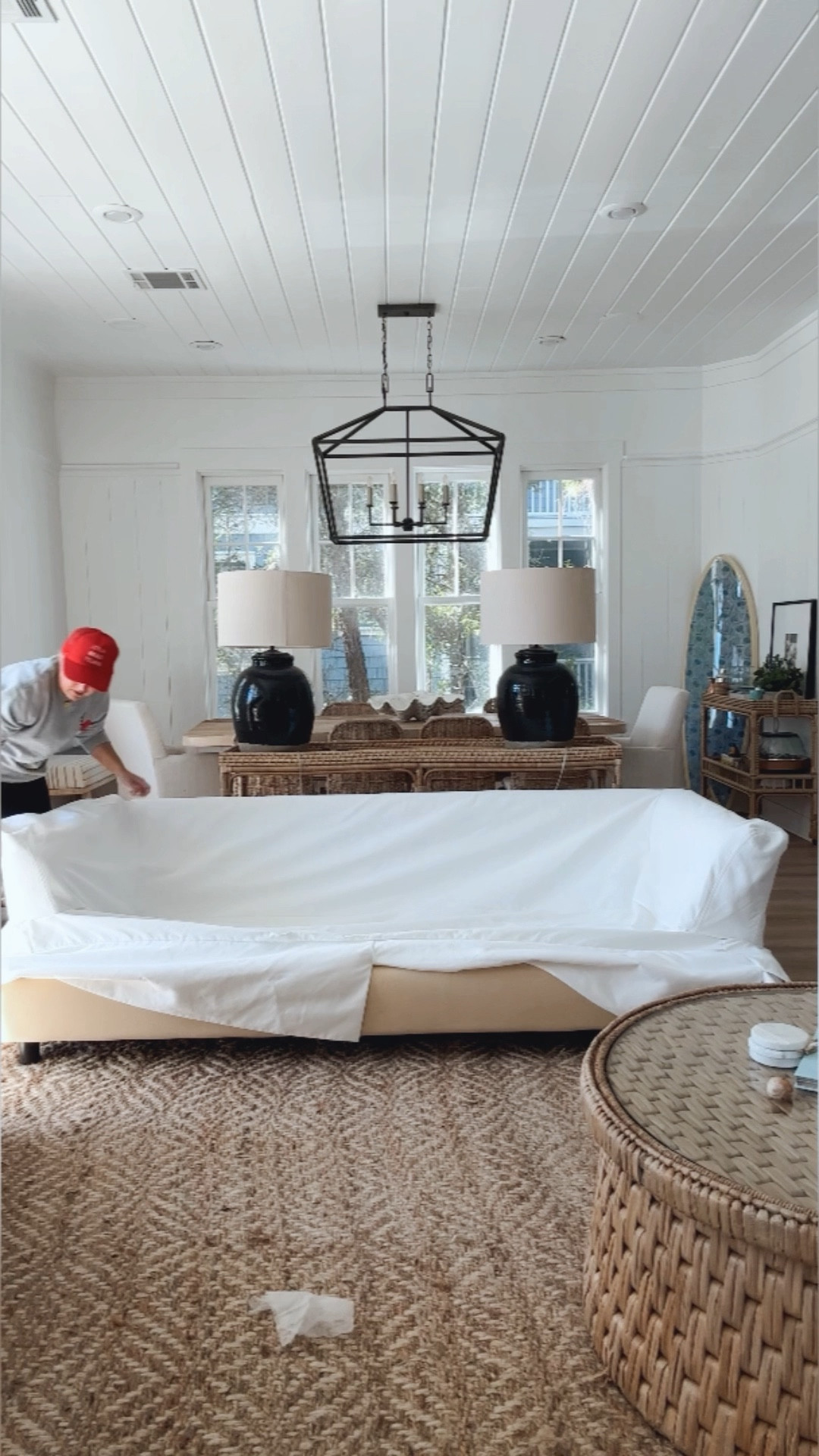 Showing you how I put my slipcovers back on my couches! Couches are on sale. No code needed. Mine is pearl color in performance fabric and 93” size. I’ve had 6 of these couches  #LTKCyberWeek 

#LTKhome #LTKsalealert