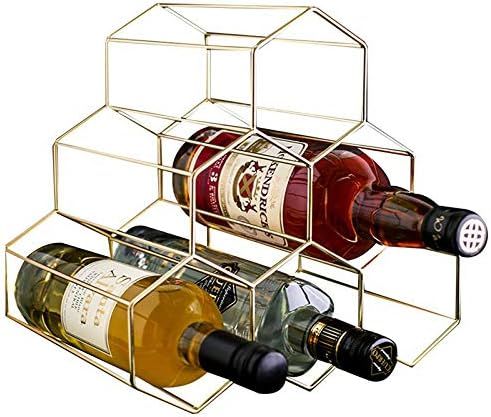 PENGKE Wine Rack Freestanding Wine Rack,6 Bottles Countertop Free-Stand Wine Storage Holder Prote... | Amazon (US)