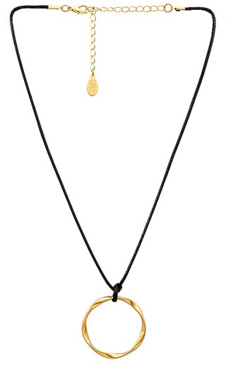 Ring Pendant Necklace in Gold | Revolve Clothing (Global)