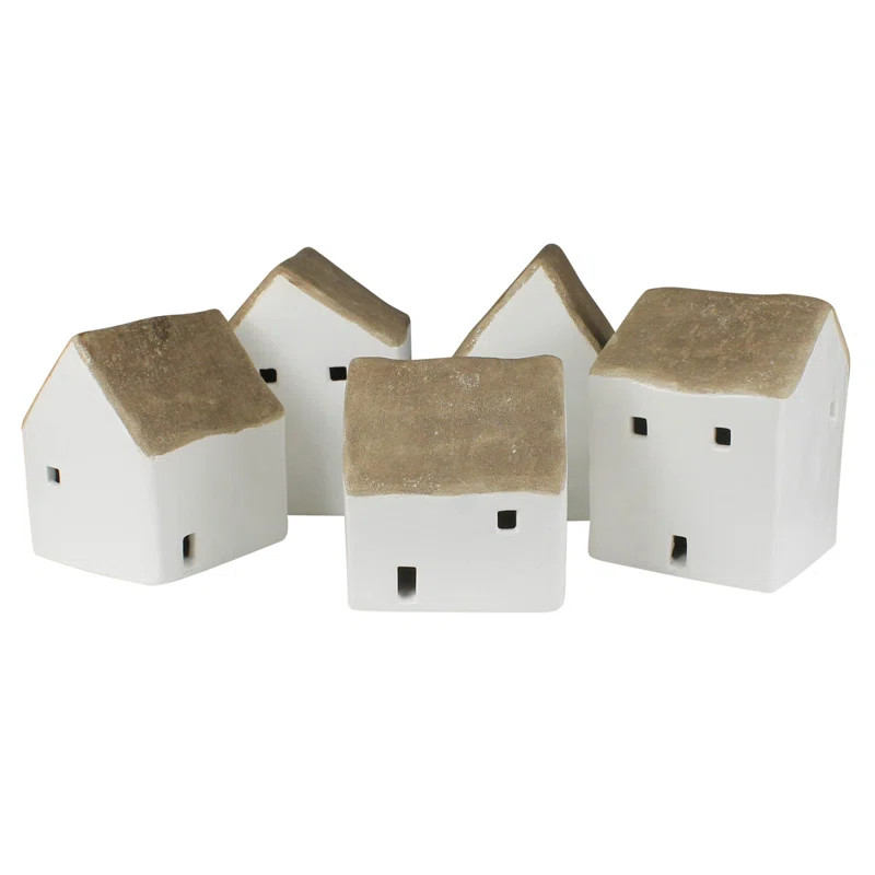 Wenslow Ceramic Cottages Set (Set of 5) | Wayfair North America