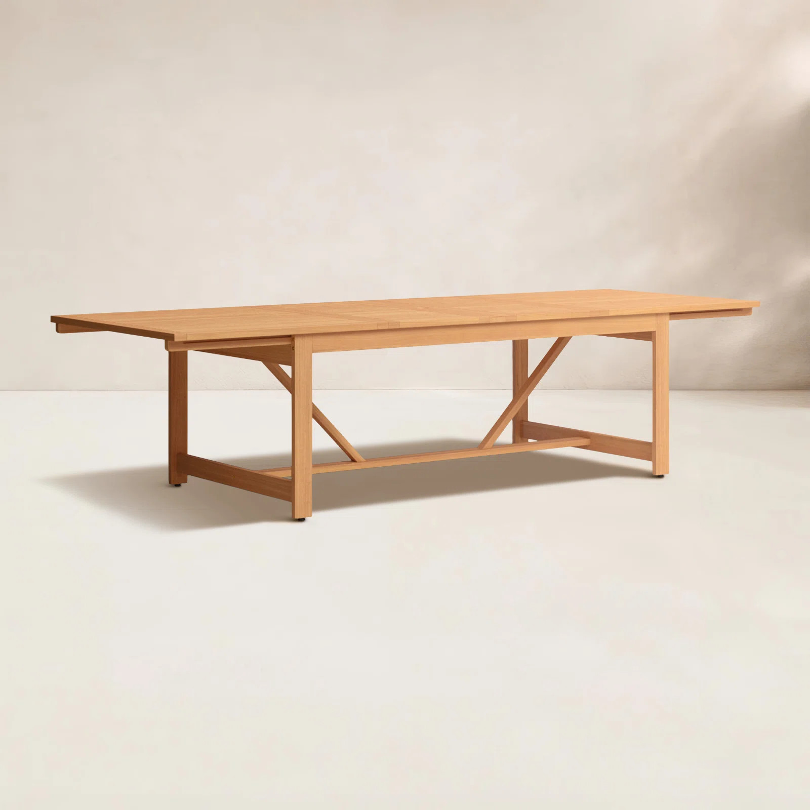 Alyisa Rectangular Eucalyptus Extendable Outdoor Dining Table With Umbrella Hole , in. W 42'' in.... | Wayfair North America