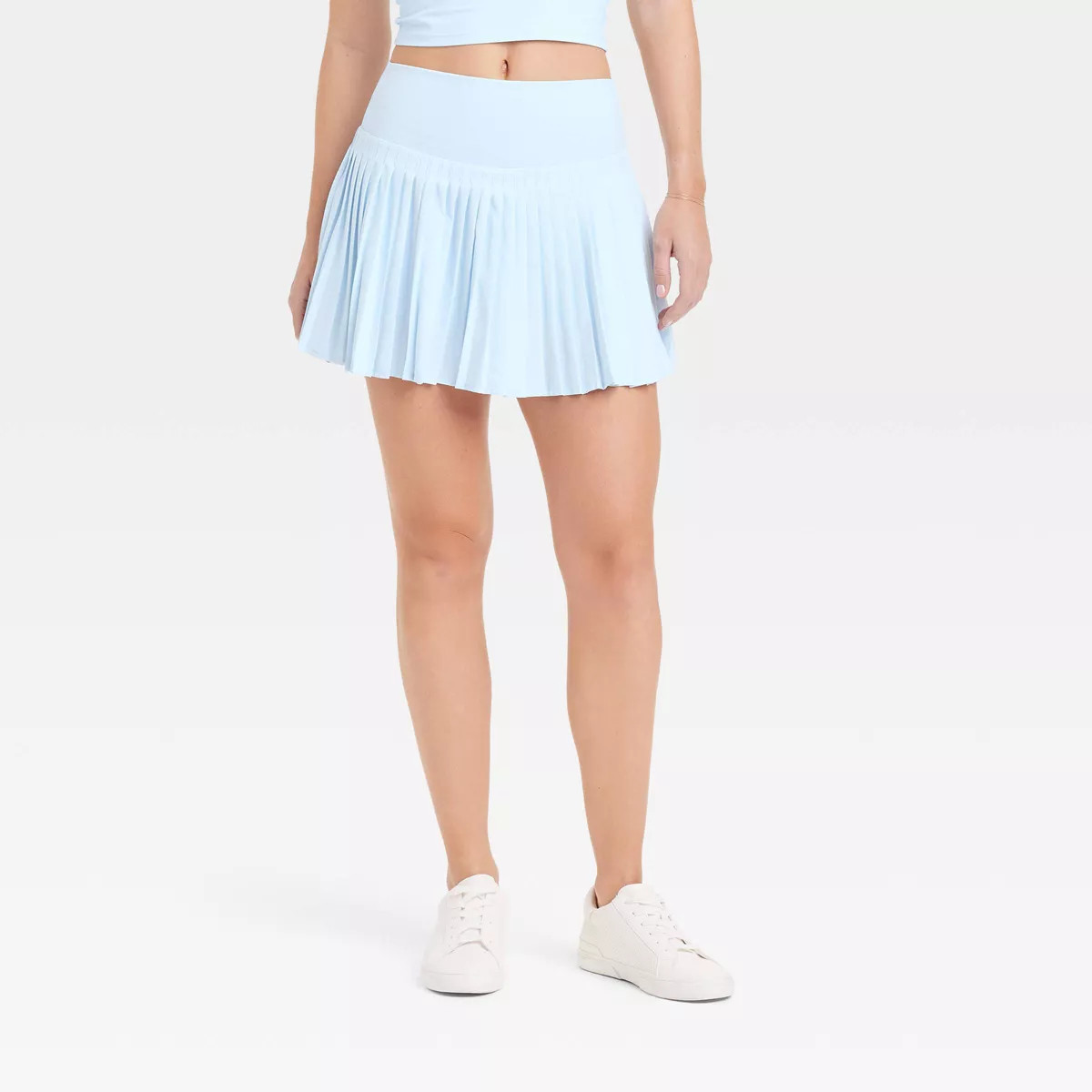 Women's High-Rise Woven Pleated Skort 15.75" - All In Motion™ Sky Blue L | Target