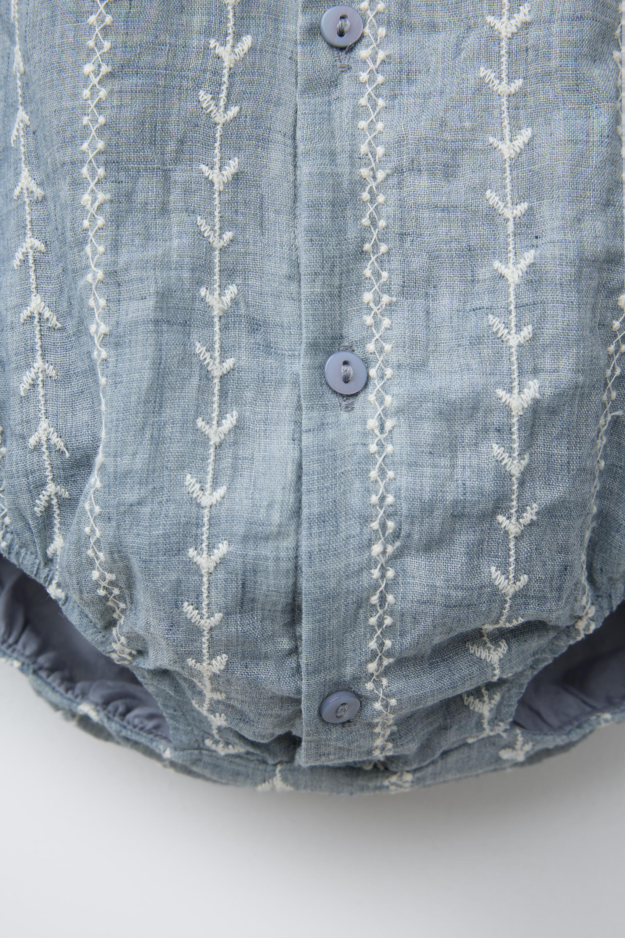 EMBROIDERED ROMPER | Zara US