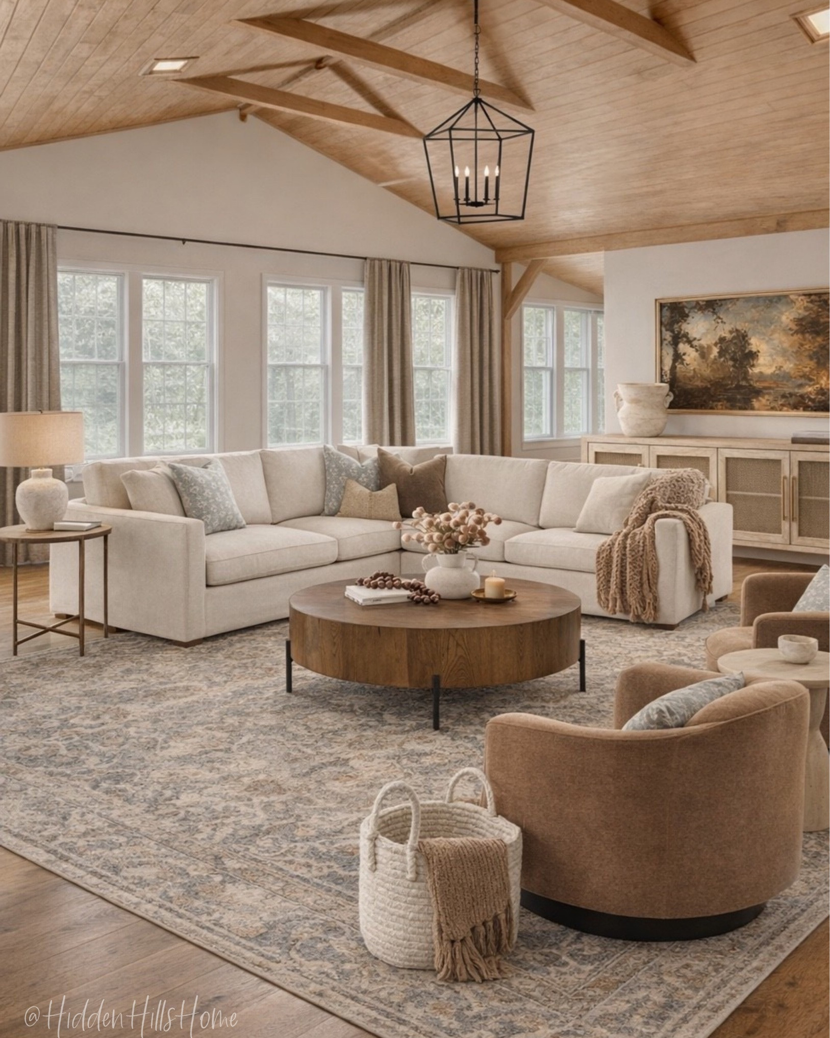 Cozy living room decor ideas! Living room design, sectional sofa, home decor, living room inspiration, accent chairs, living room rug, media cabinet, console table

#LTKHome #LTKSaleAlert #LTKSeasonal