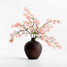 Faux Cherry Blossom Stem 50" | Crate & Barrel | Crate & Barrel