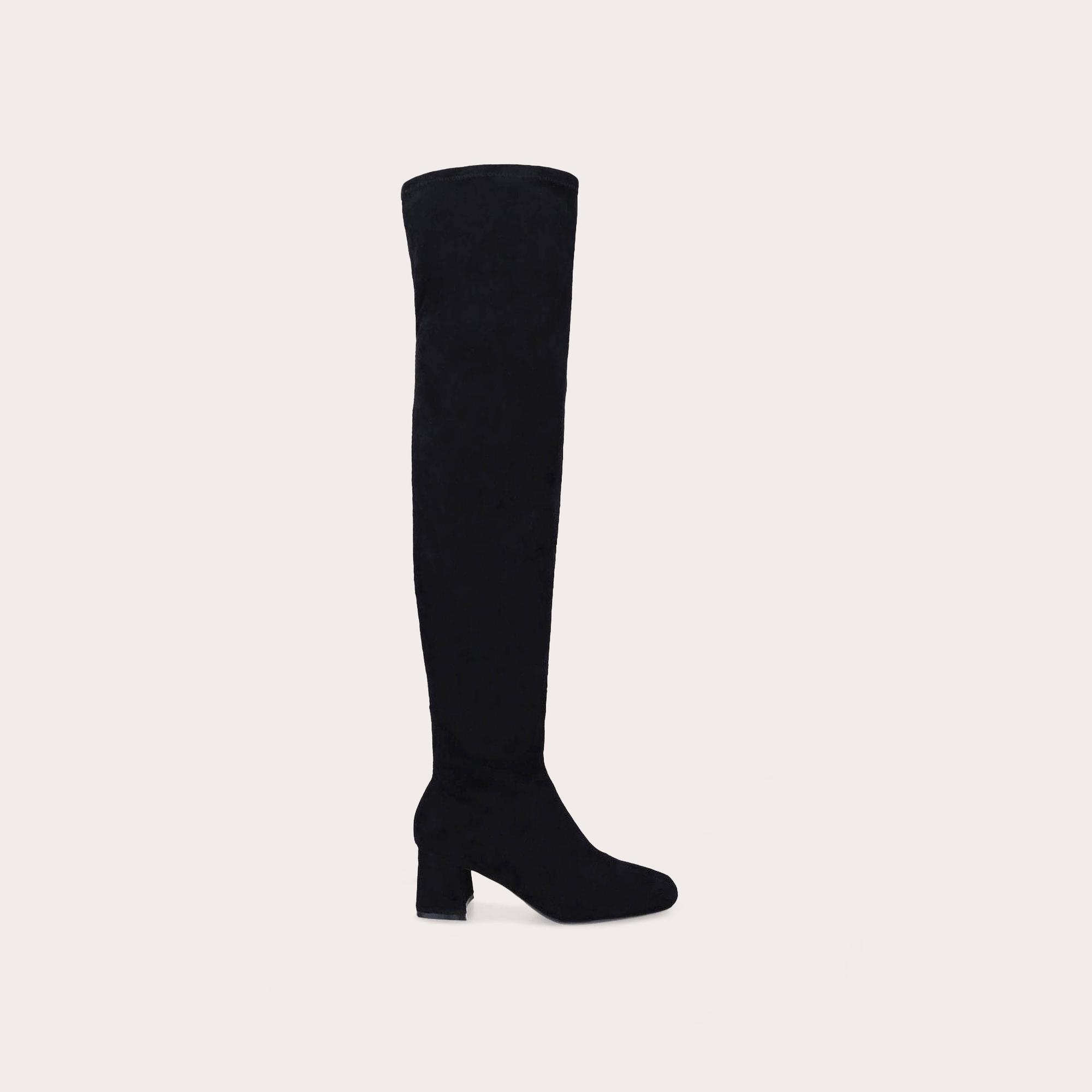 QUANT OTK Black Suedette Over The Knee Boot by CARVELA | Carvela UK