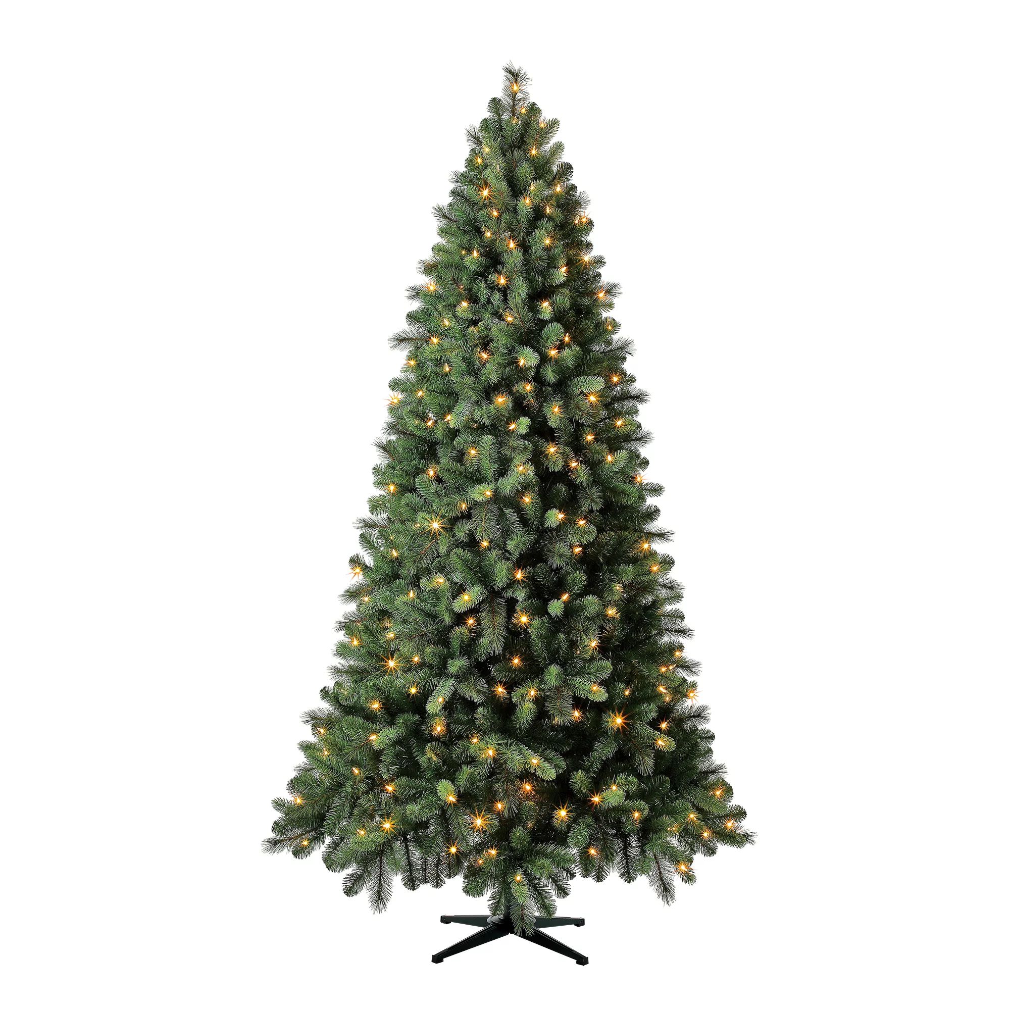 Holiday Time Pre-Lit Norwich Spruce Artificial Christmas Tree, Color-Changing Lights, 7.5' - Walm... | Walmart (US)