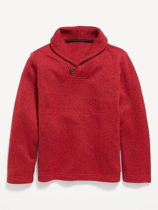 Shawl-Collar Sweater-Fleece Pullover for Boys | Old Navy (US)
