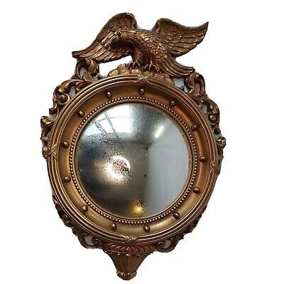 Vintage Large Syroco 4007 Eagle Federal Convex Mirror, 21" T, 15" W | eBay US