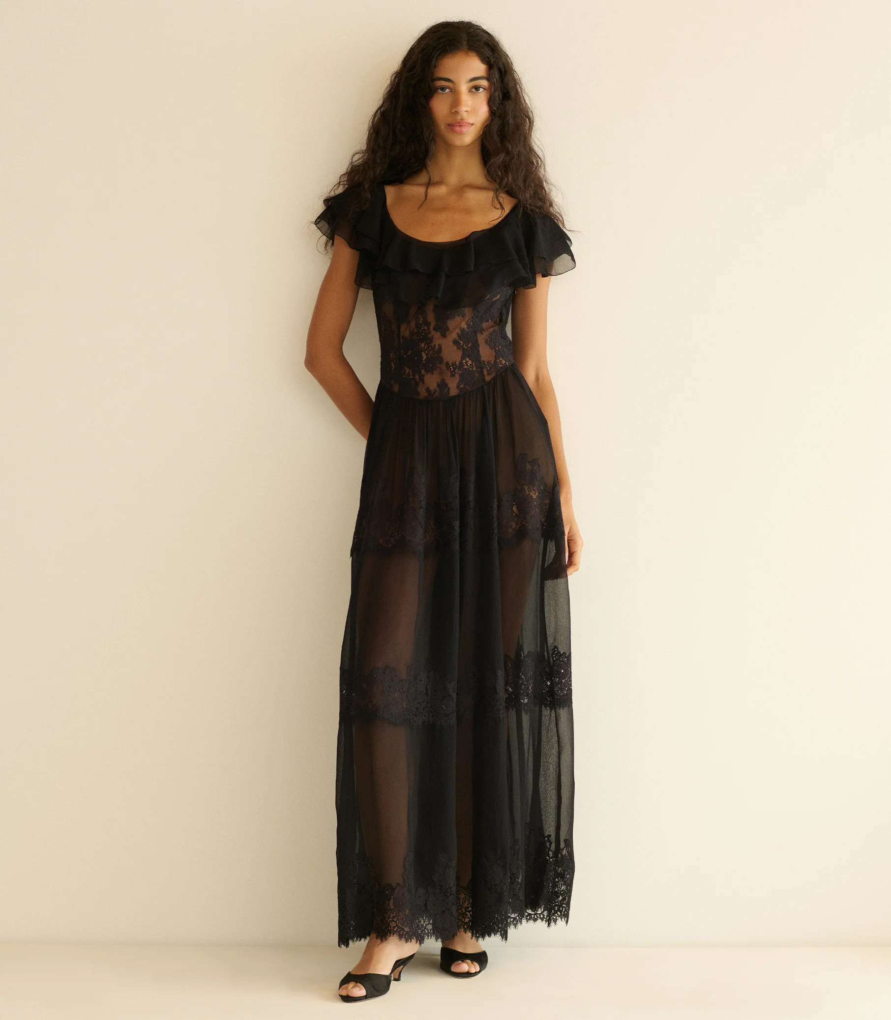 Joyelle Dress - Black | DÔEN | DOEN
