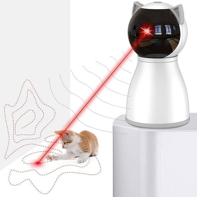 Laser Cat Toys for Indoor Cats,The 4th Generation Real Random Trajectory Motion Activated Recharg... | Amazon (US)