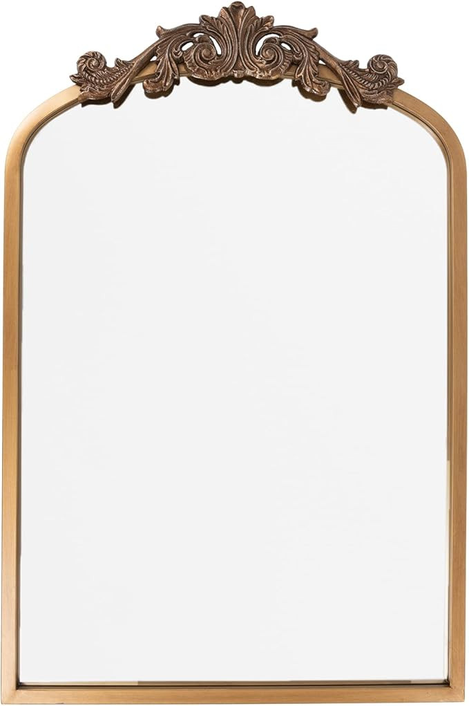SeekElegant 24 x 36 Inch Arched Wall Mirror, Gold Arched Bathroom Mirror with Metal Frame, Arenda... | Amazon (US)