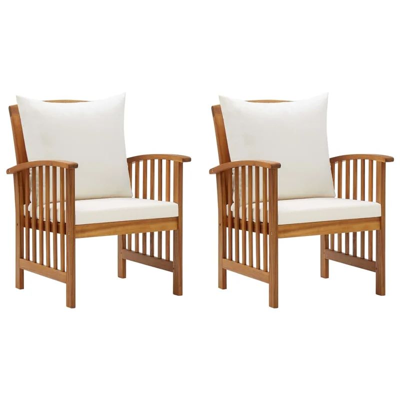 Ryne Patio Chair with Cushions (Set of 2) | Wayfair Professional