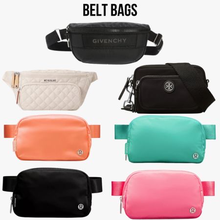 Belt bags, fanny packs, small purse 
#beltbag
#fannypack
#purse
#givenchy
#lululemon
#fashionoven40
#fashionover50
#fashionover60
#ltkover50

#LTKover40 #LTKfitness #LTKActive
