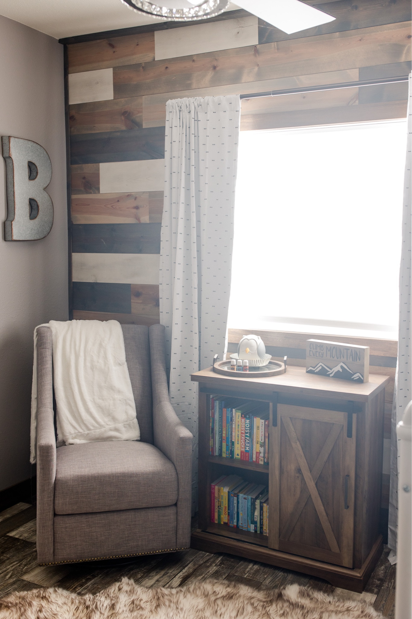 Our nursery is forever one of my favorite rooms in our home ♥️ The endless hours spent rocking our babies in this chair, and the countless books we’ve read them from this shelf 🥹 Everything you see here has been in this room since we had our first son over 4 years ago and it’s held up amazing! The barn door cabinet is still available at Target, so I will link that here (my exact color is rustic oak)! Also linking up some similar items to things seen here.

#babynursery #babyboy #farmhouse #rusticnursery 

#LTKHome #LTKSaleAlert #LTKBaby