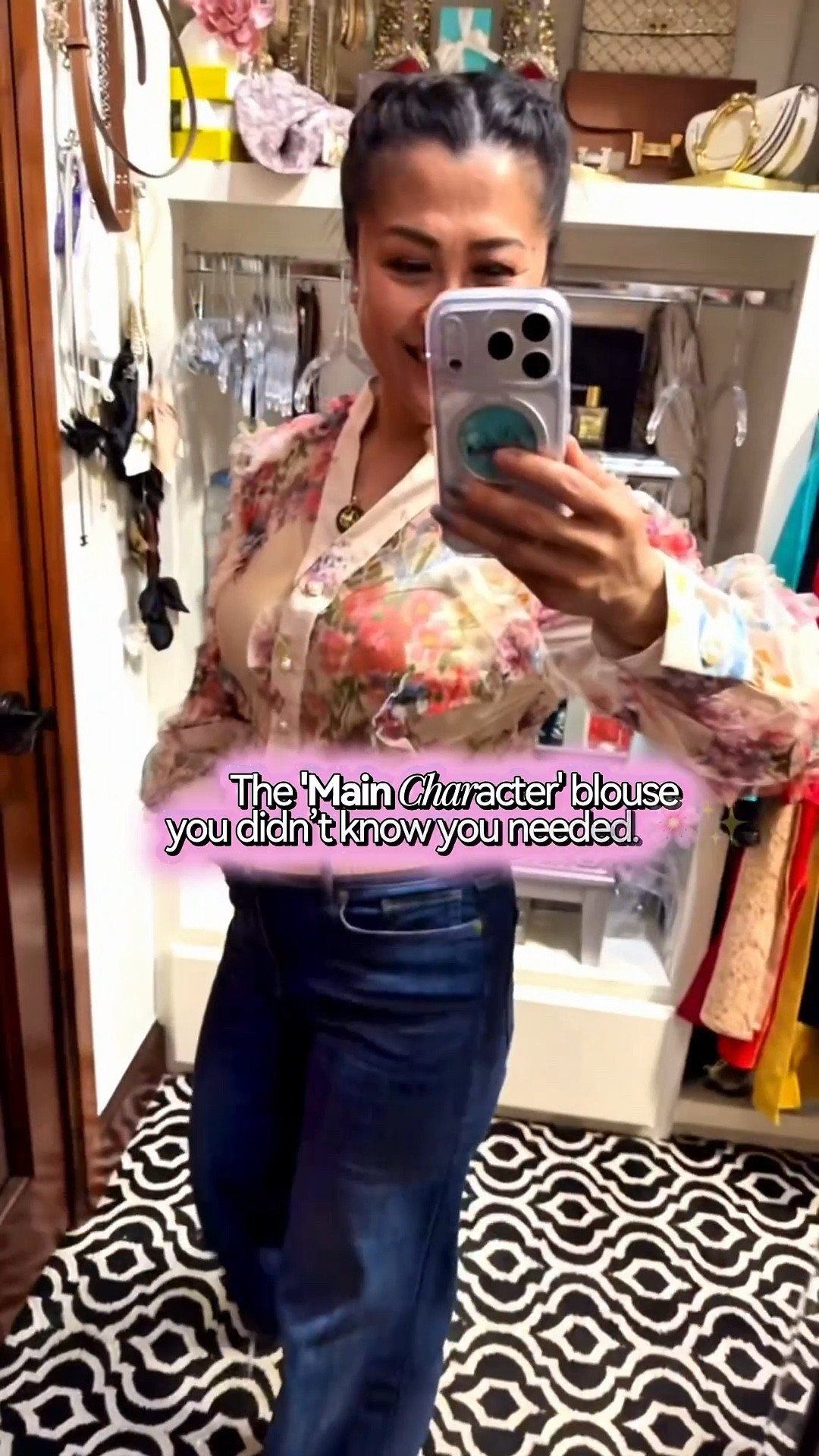 POV: You just found the perfect high-low style mix. 
🏹 This Shein floral blouse is giving all the romantic, high-fashion textures with those 3D ruffles, but we’re keeping it grounded (and comfortable!) with these Nordstrom Rack palazzo crops.
The wide-leg silhouette balances the sheer volume of the top perfectly for that effortlessly chic "brunch to gallery hopping" vibe. 🥂
Why I’m obsessed:
• The Top: Ultra-feminine and sheer—pair with a simple cami or a lace bralette.
• The Denim: Wide-leg is officially the new standard. These have the perfect amount of stretch and a cool, raw-edge finish.
Shop the full look at the link in my bio! 🛍️👇
#LTKunder50 #SpringStyle #FloralVibes #PalazzoJeans #OOTD #StyleInspo #NordstromRackFinds #SheinHaul

#LTKWorkwear #LTKOver40 #LTKPetite