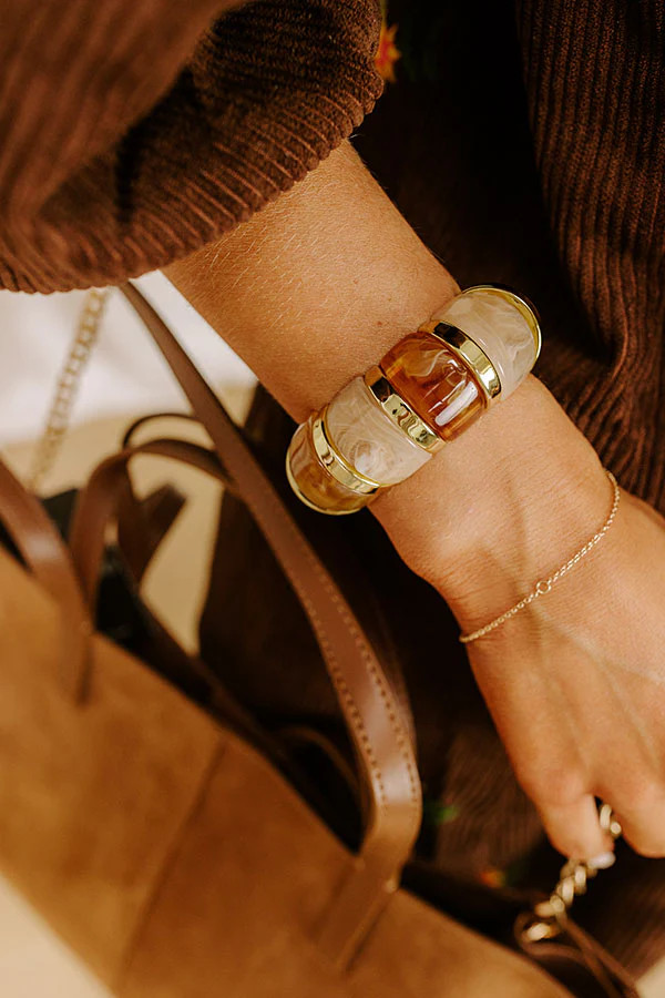 Soho Views Stretch Bracelet in Brown | Impressions Online Boutique