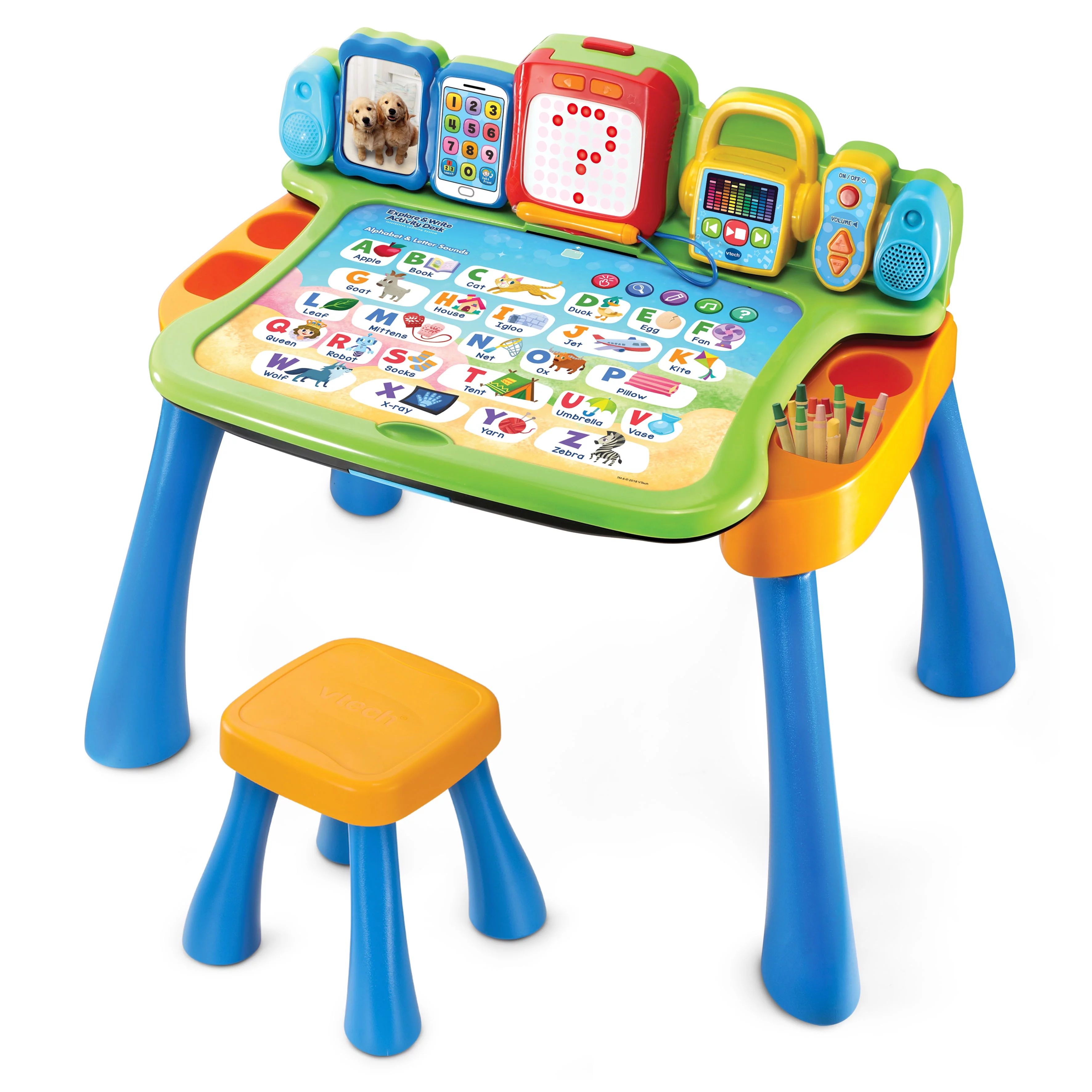 VTech Explore and Write Activity Desk Transforms into Easel and Chalkboard | Walmart (US)