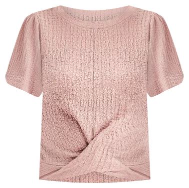 Women's Nine West Puff Sleeve Textured Banded Top | Kohl's