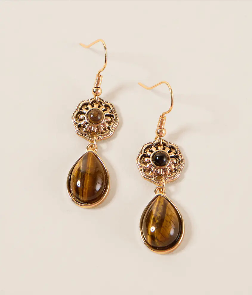 Tiger Eye Earring | Buckle