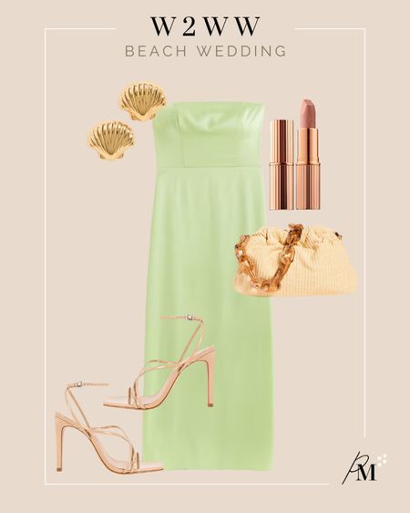 abercrombie satin strapless dress (comes in multiple color options!)
gold shell stud earring 
schutz bari sandal 
cloud clutch 


#LTKshoecrush #LTKFind #LTKstyletip